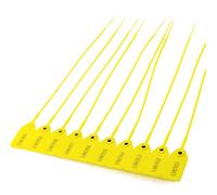 Tamper Proof Security Seal Numbered Tags, Numbered Pull Tie Seals 250mm Multicolor Pack of 100-1000 PCS Light Blue, 100(Yellow,1000 PCS)