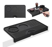 Tampermatte mit Tischkantenschutz - Tapis de Tassage - Tapis de Tamper en Silicone- Tapis de Bar en Silicone pour Café pour Espress Protège la surface de travail - Barista Accessoires Parfait