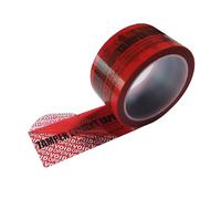 TamperSeals Group - 1 rollo 100% total transferencia cinta void adhesiva de seguridad a prueba de manipulaciones (rojo, 2 pulgadas x 55 yards x 2 mil, banda de sellos de seguridad)