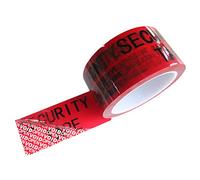 TamperSeals Group - 1 rollo de cinta adhesiva de seguridad Void a prueba de manipulaciones parciales (50 mm x 50 m x 2 mil), sellos de seguridad « fianza », color rojo