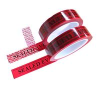 TamperSeals Group 2 rollo de cinta adhesiva de seguridad “VOID/OPEN” de transferencia total Para evidencia policial (rojo 25mm x 50m x 2 mil