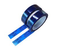 TamperSeals Group - 2 rollos Non-transfer de cinta adhesiva de seguridad void a prueba de manipulaciones (1 pulgadas x 55 yards x 2 mil, banda de garantía de seguridad, azul)