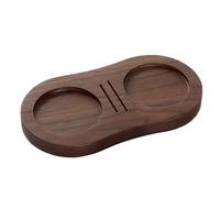 Tamping Mat - Alfombrilla de madera para café (16,7 x 8,8 x 1,4 cm, soporte de madera, antideslizante, para encimeras de cocina, uso en café)
