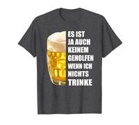 Tampoco te Ayuda a Nadie si no Bebe Nada. Camiseta, Hombre, Jaspeado Oscuro, 5XL