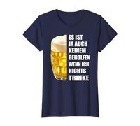 Tampoco te Ayuda a Nadie si no Bebe Nada. Camiseta, Mujer, Azul Marino, 3XL