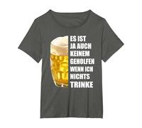 Tampoco te Ayuda a Nadie si no Bebe Nada. Camiseta, Mujer Tallas Grandes, Asfalto, 4XL Grande