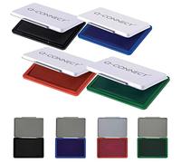 Tampón (9 x 5,5 cm), 4 colores, color negro/azul/rojo/verde