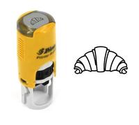 Tampón croissant | Sello de tinta para tarjetas de fidelidad | 11mm | Panadería | Pastelería Viennoiserie