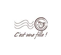 Tampon de madera Es una niña