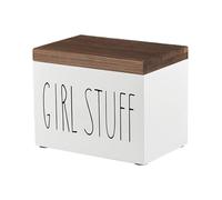 Tampon Holder For Bathroom | Feminine Product Organizer | Pad Organize Case With Lid | For Bathroom Bedroom Living Room Apartment Vanity Countertop Dormitory Bathrooms Essentials Square-Shaped