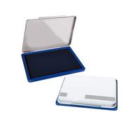 Tampón metálico con almohadilla para sellador (122X84X14MM) -Azul