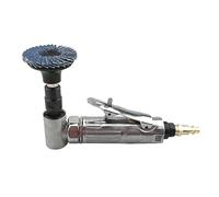 Tampón pulidor húmedo Juego de amoladora de troquel de ángulo de aire de 1/4 pulgadas, pulidora neumática de 90 grados, máquina de grabado, herramienta de tallado con disco de lijado para hormigón, má