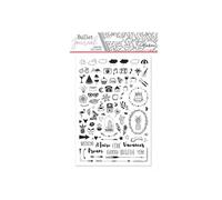 Tampones de goma - Aladine - Stampo Planner - 89 tampones - 13.4x19.4 cm - Mixto