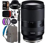 Tamron 28-200 mm F/2.8-5.6 Di III RXD lente modelo A071 para cámaras Sony E-Mount Full Frame sin espejo paquete con funda para mochila de fotografía Deco Gear + kit de filtro + tarjeta de 64 GB +