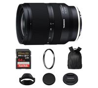Tamron Lente de marco completo de 17-28 mm f/2.8 Di III RXD (Sony E) con enfoque automático de gran angular rápido, tarjeta de memoria Extreme PRO SDXC de 64 GB con velocidad de lectura de 200 MB/s