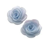 TAMTAK 1 par de pinzas para zapatos de flores rosas extraíbles para mujer, dijes de flores de tela desmontables, hebillas para zapatos de boda, adornos de tacones altos