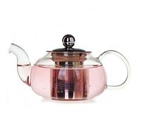 TAMUME 1L Tetera de Cristal Grand con Acero Inoxidable Colador y Cap de Acero Inoxidable con Diseño Actualizado Tetera Vidrio Microondas Tetera Cristal Borosilicato con Filtro (Aufgerüstet 1L)