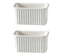 TAMUME Fuente rectangular de cerámica para hornear, apta para horno, microondas y freidora de aire, parte inferior antideslizante sin esmaltar