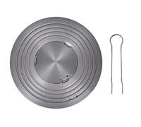 TAMUME Placa difusora de calor universal para estufas de gas, 26 cm, aluminio anodizado, protege los utensilios de cocina y mejora la eficiencia de cocción