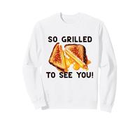 Tan A LA Parrilla para Verte! Meme Divertido y Emocionado Foodie Sudadera