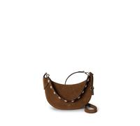 Tan Bolso Polo ID de ante con tachuelas TALLA ÚNICA