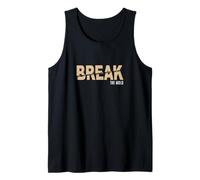 Tan Break The Mold Gráfico de Color Bronceado Camiseta sin Mangas