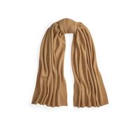 Tan Bufanda de punto de mezcla de cachemira TALLA ÚNICA