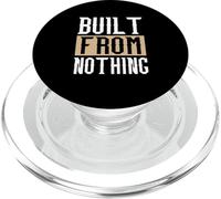 Tan Built from Nothing Tan Color Graphic PopSockets PopGrip para MagSafe