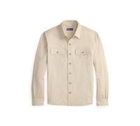 Tan Camisa de algodón y cachemira en espiga XXL