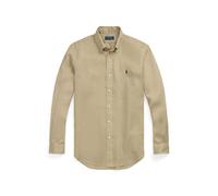 Tan Camisa de lino Slim Fit S