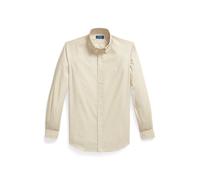 Tan Camisa de popelina con rayas Custom Fit XL