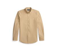 Tan Camisa Slim Fit de popelina elástica S