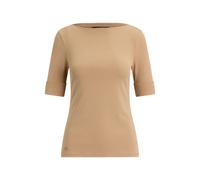 Tan Camiseta de algodón y elástico M