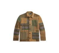 Tan Cárdigan funcional de patchwork XS