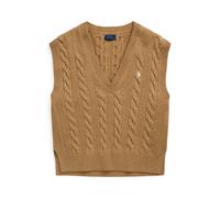 Tan Chaleco de punto de lana y cachemira M