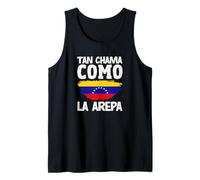 Tan Chama como La Arepa Bandera Venezuela Orgullo Venezolano Camiseta sin Mangas