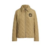 Tan Chaqueta acolchada con parche de escudo XL