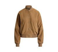 Tan Chaqueta de aviador de ante de cabra 44