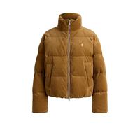 Tan Chaqueta de pana con acolchado de plumón M