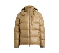 Tan Chaqueta Gorham brillante de plumón XS