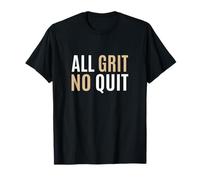Tan Color All Grit - Gráfico No Quit Tan Camiseta