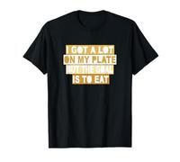 Tan Color El Objetivo es Comer Tan Graphic Camiseta