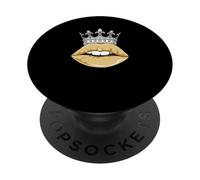 Tan Color Royal Kiss Tan Gráfico PopSockets PopGrip Adhesivo
