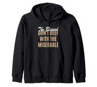 Tan Color Too Blessed To Be Miserable Tan Graphic Sudadera con Capucha