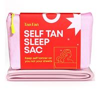 Tan Fan Saco de dormir autobronceado, mantiene las sábanas limpias de manchas de bronceado falsas, saco de dormir 100% de poliéster sedoso, no frota ni absorbe la loción bronceadora, ligero