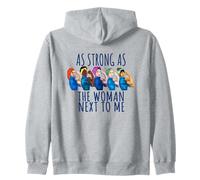 Tan Fuerte como la Mujer a mi Lado Rosie The Riveter Sudadera con Capucha