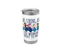 Tan fuerte como la mujer a mi lado Rosie The Riveter Vaso térmico de acero inoxidable de doble pared