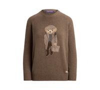 Tan Jersey de cachemira con Polo Bear L