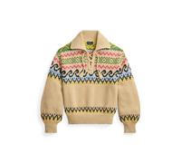 Tan Jersey de diseño Fair Isle con lazada XXL