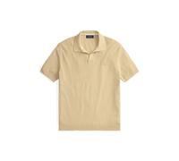 Tan Jersey estilo polo de algodón y lino XXL